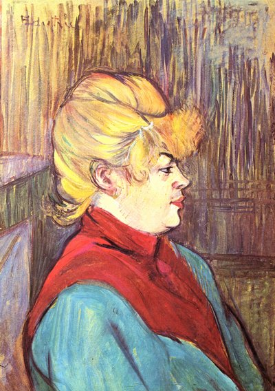 Bewoonster van een bordeel door Henri de Toulouse Lautrec